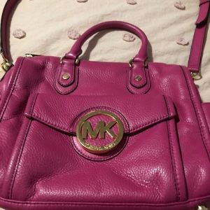 Michael Kors hot pink crossbody